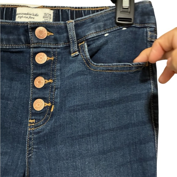 Abercrombie & Fitch Kids  Blue Flare Jeans 13/14 R - Picture 7 of 10